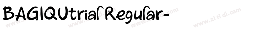 BAGIQUtrial Regular字体转换
